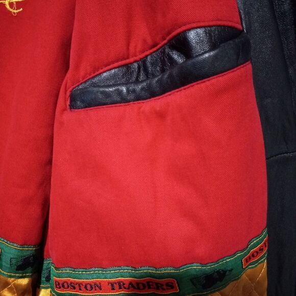 Vintage Leather Jacket The England Nappa Boston Traders - Picture 8 of 14